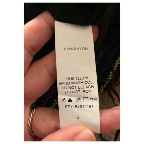 Black Tie Strap Smocked Jumpsuit - Picture 5 of 5